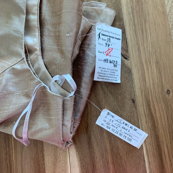 🚫SOLD🚫Watters & Watters Gold 2 piece Dress sz 18 - Picture 8 of 8